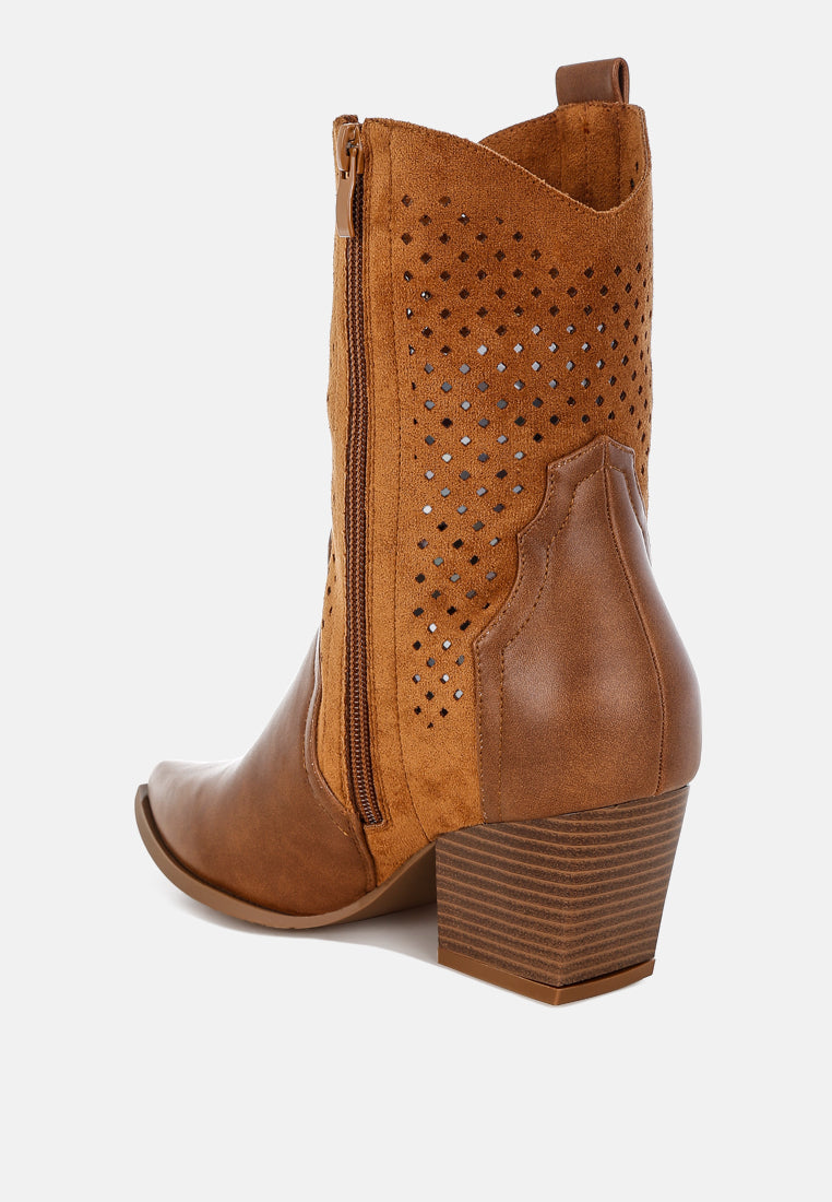 prosia rhinestone-studded cowboy boots#color_tan