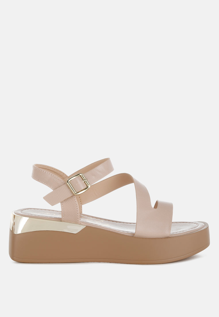 ronja chunky flatform sandals#color_beige