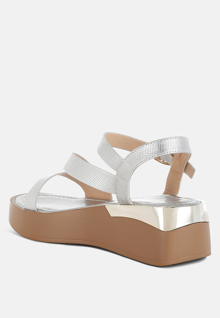 ronja chunky flatform sandals#color_silver