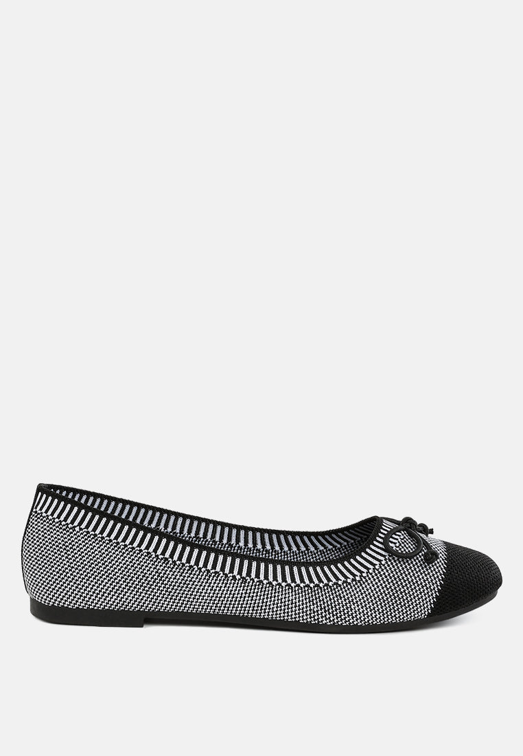 rosario two tone ballerinas#color_black-grey