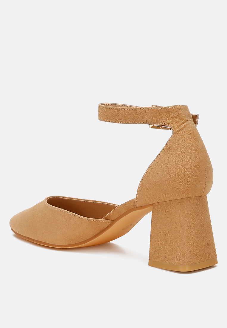 rozita microfiber block heel sandals#color_beige