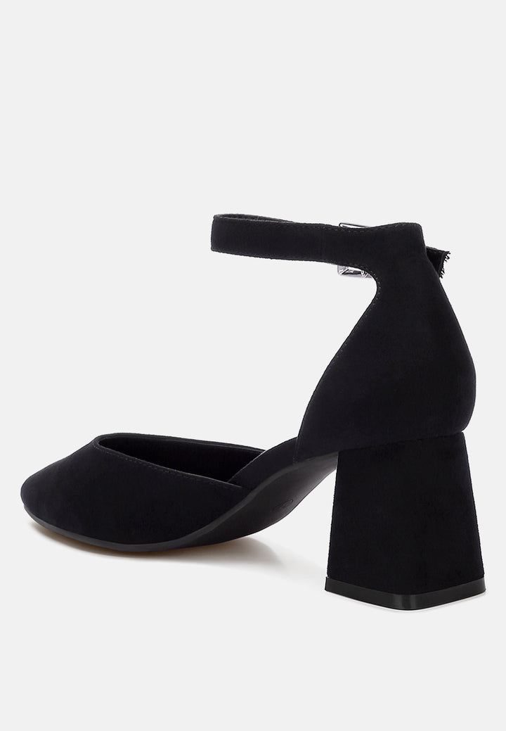 rozita microfiber block heel sandals#color_black