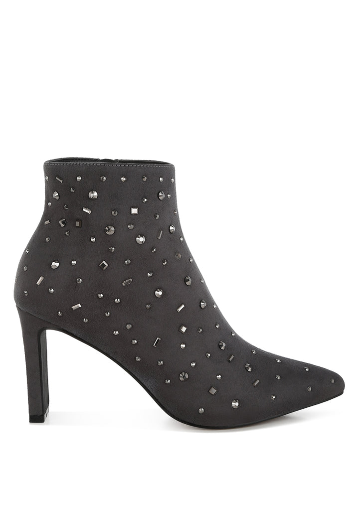 sakura diamante embellished microfiber boots#color_grey