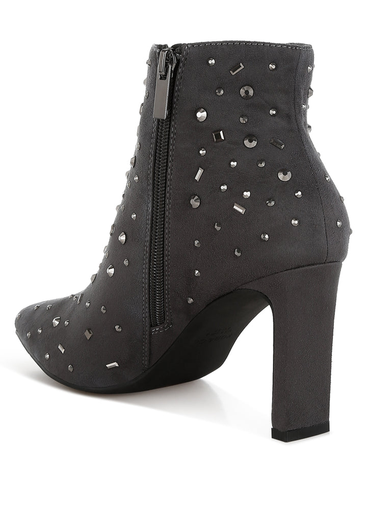 sakura diamante embellished microfiber boots#color_grey