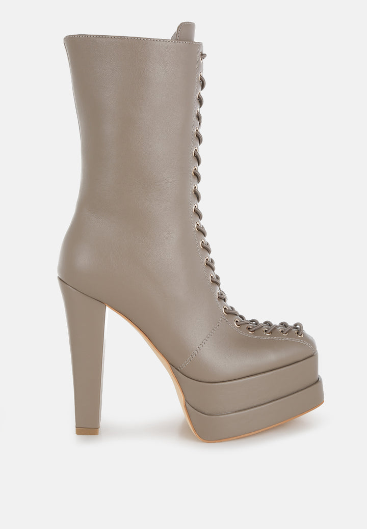 sayal faux leather lace up boots#color_taupe