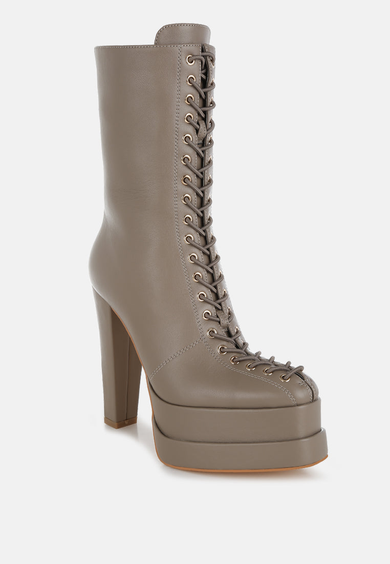 sayal faux leather lace up boots#color_taupe