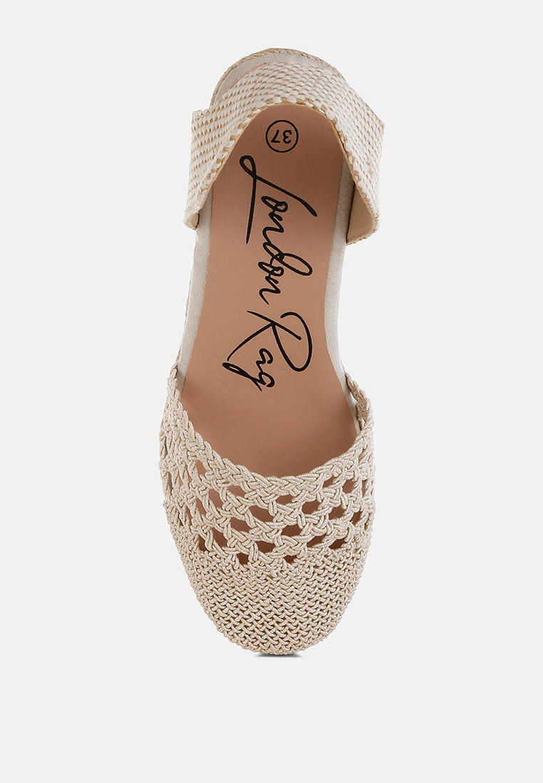 sea breeze woven lace-up espadrille wedges#color_beige