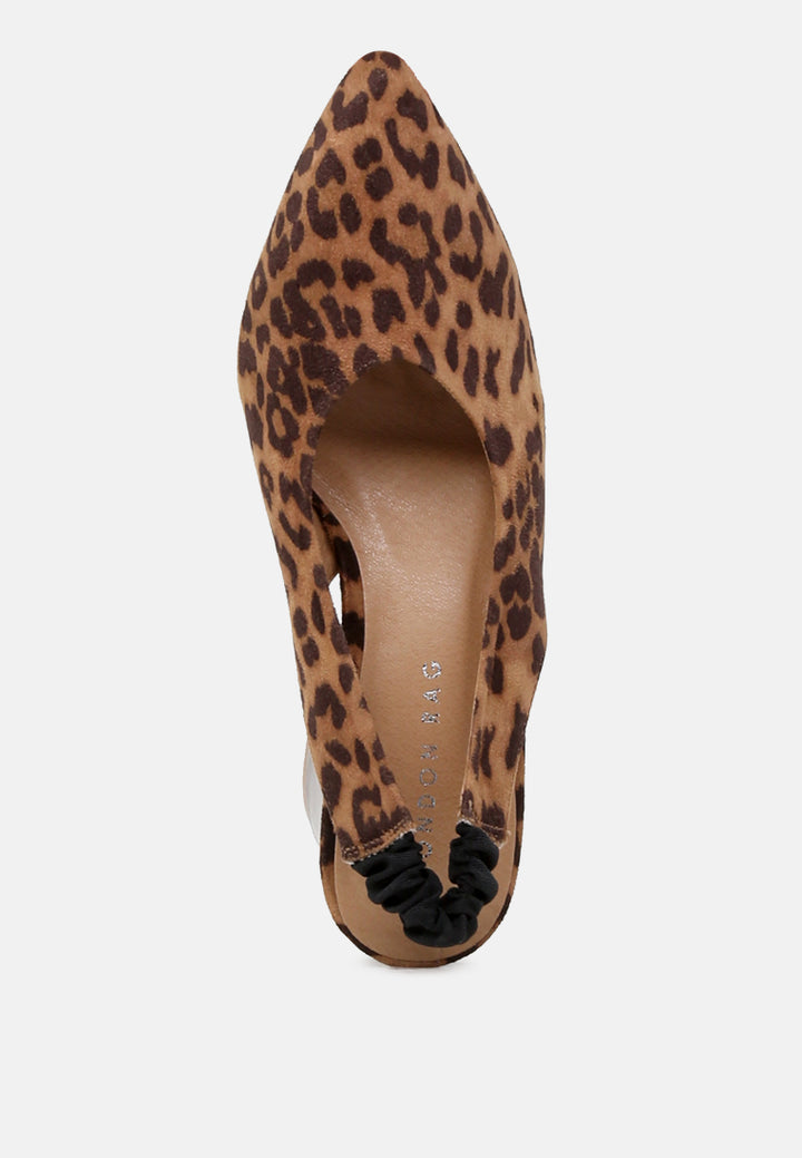 caroline sling back pumps with mid heel#color_leopard