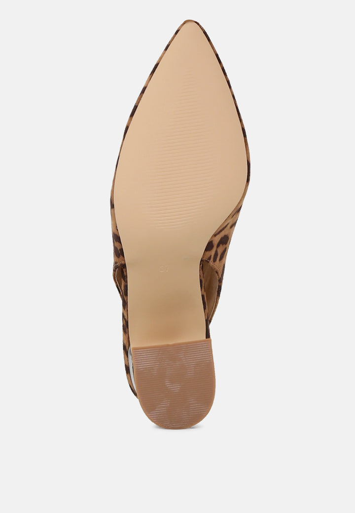 caroline sling back pumps with mid heel#color_leopard