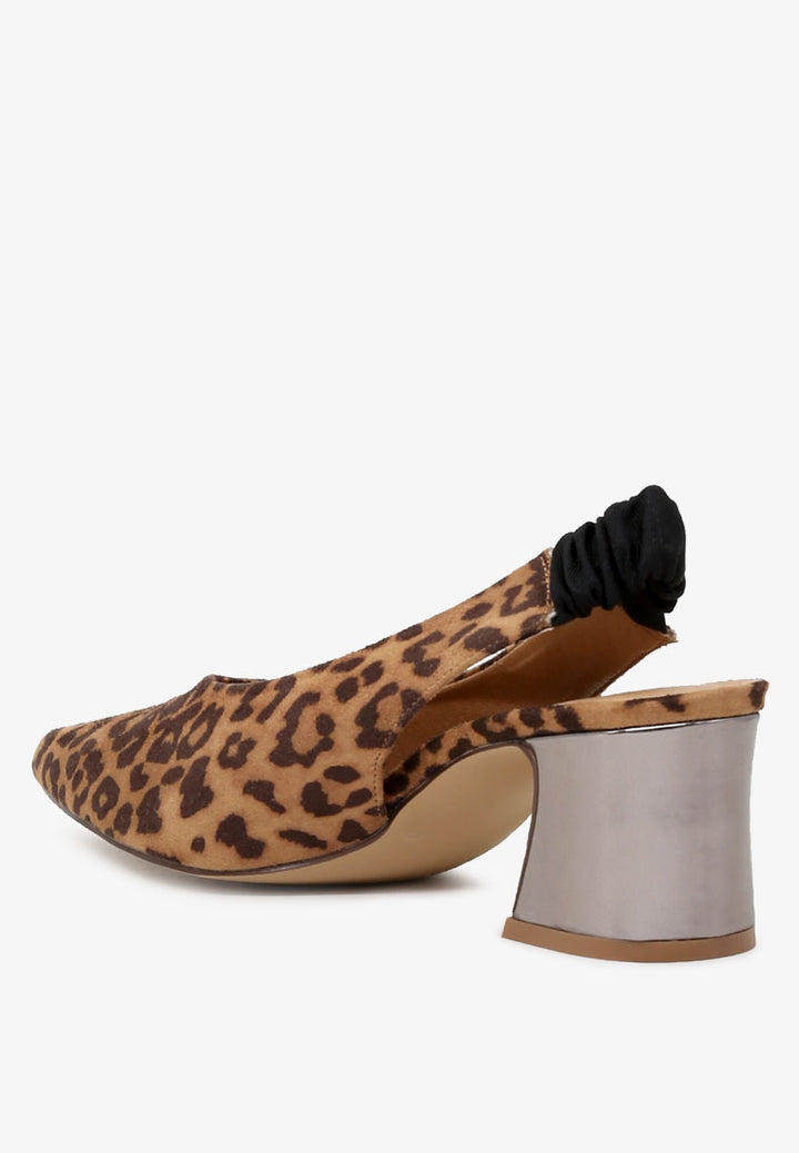 caroline sling back pumps with mid heel#color_leopard