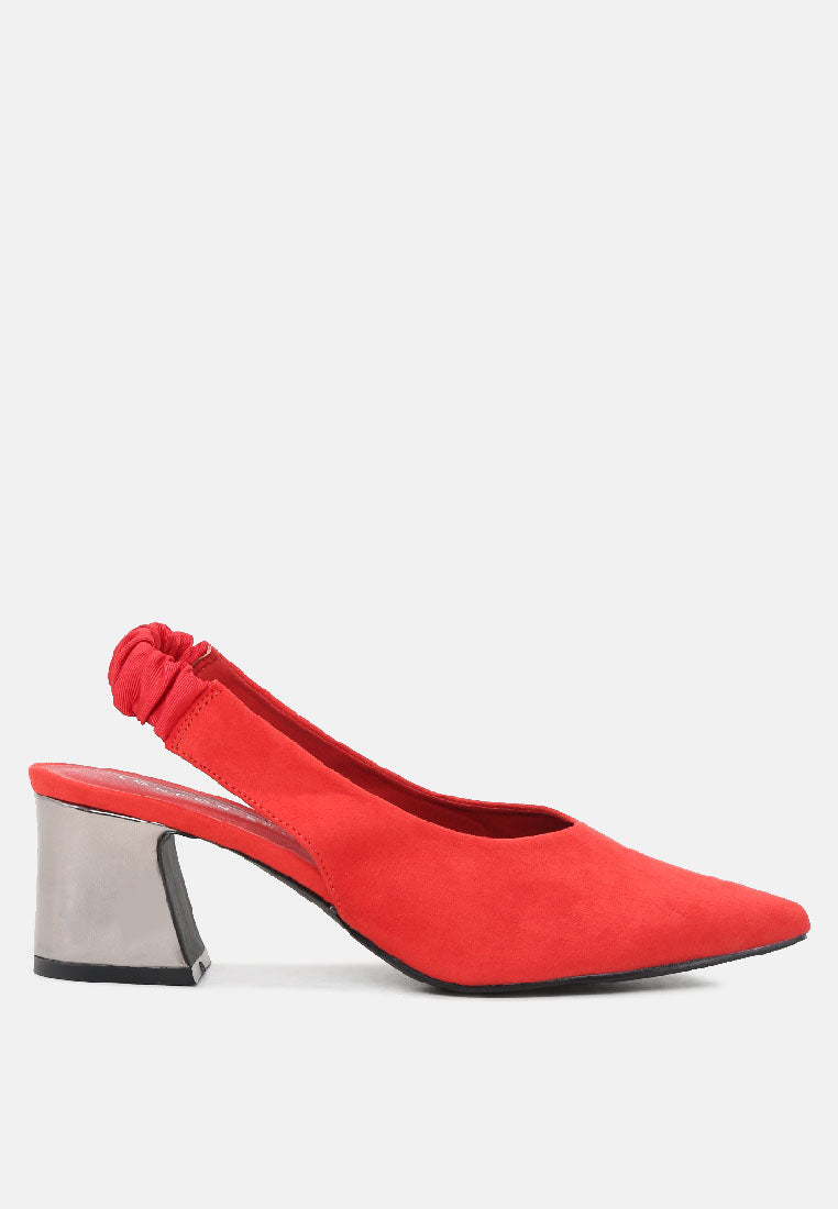 caroline sling back pumps with mid heel#color_red