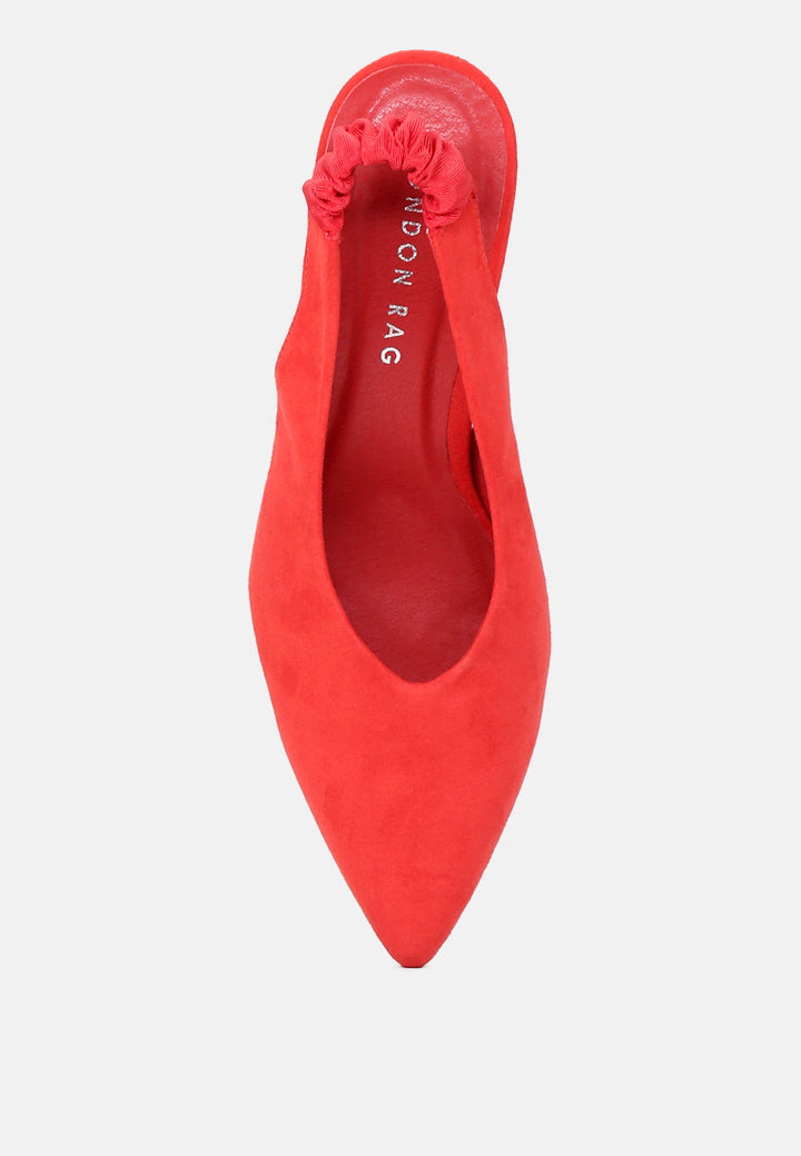 caroline sling back pumps with mid heel#color_red