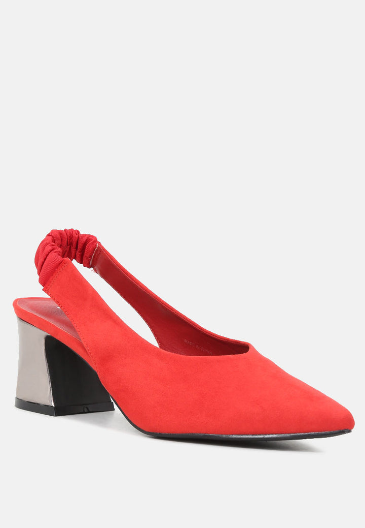 caroline sling back pumps with mid heel#color_red