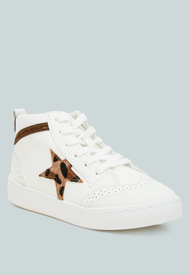 star high ankle sneakers by ruw#color_white