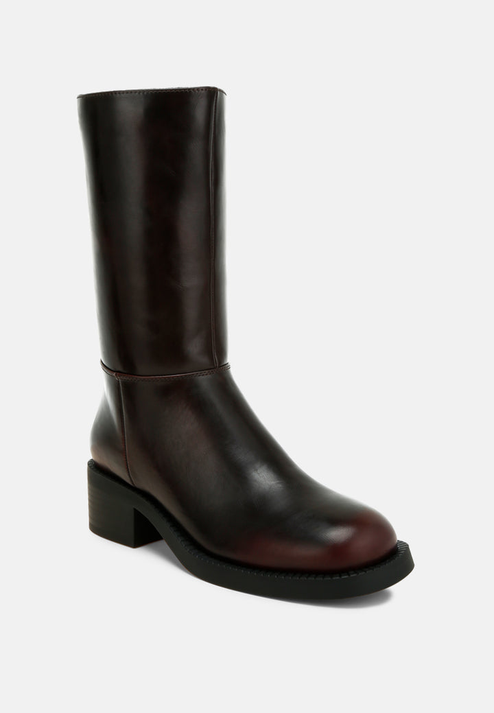 soora block heel calf boots#color_brown