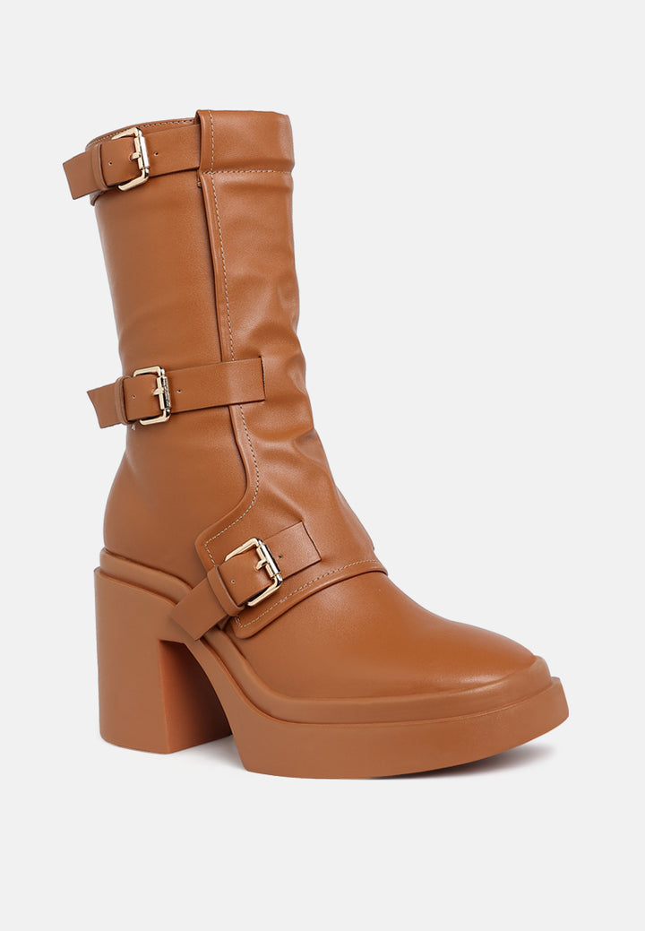 syrah chunky biker boots#color_tan