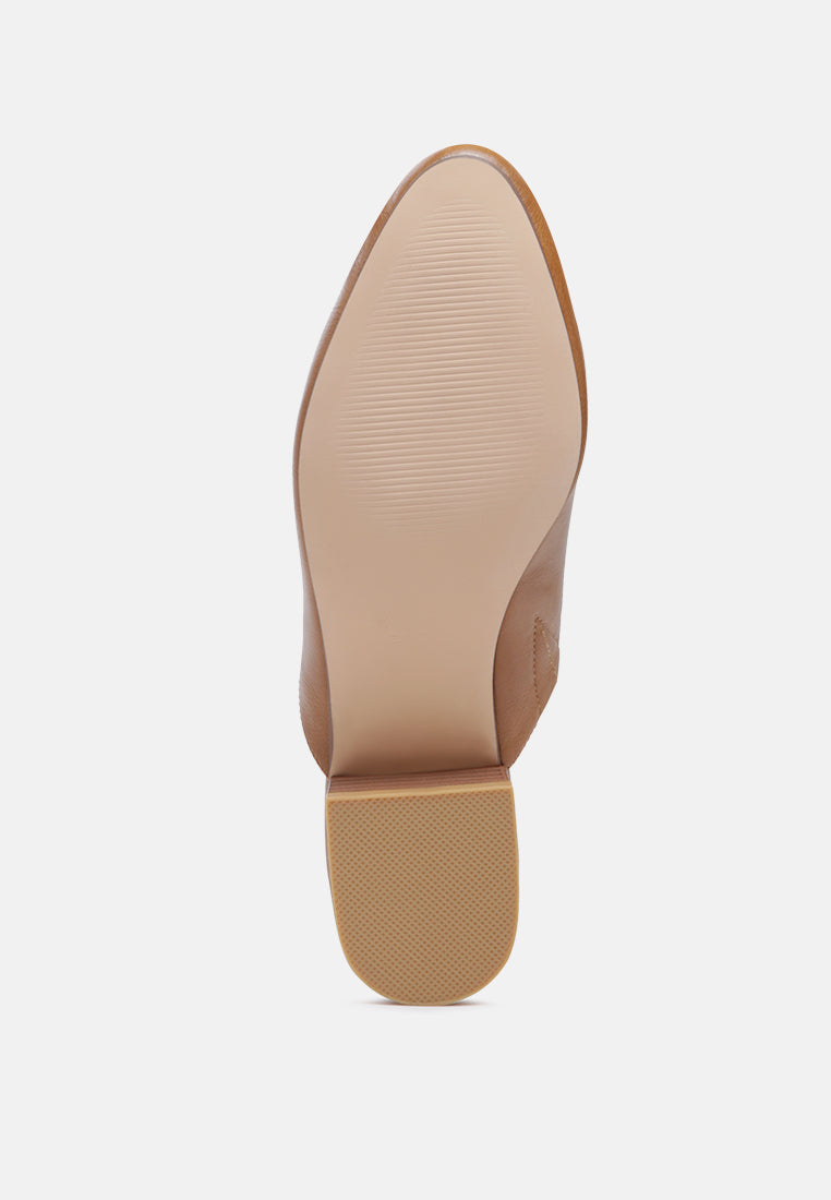 daelia solid low heel mules#color_tan