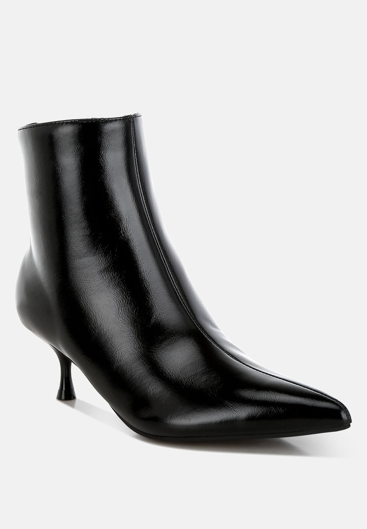 thymus faux leather kitten heel boots#color_black