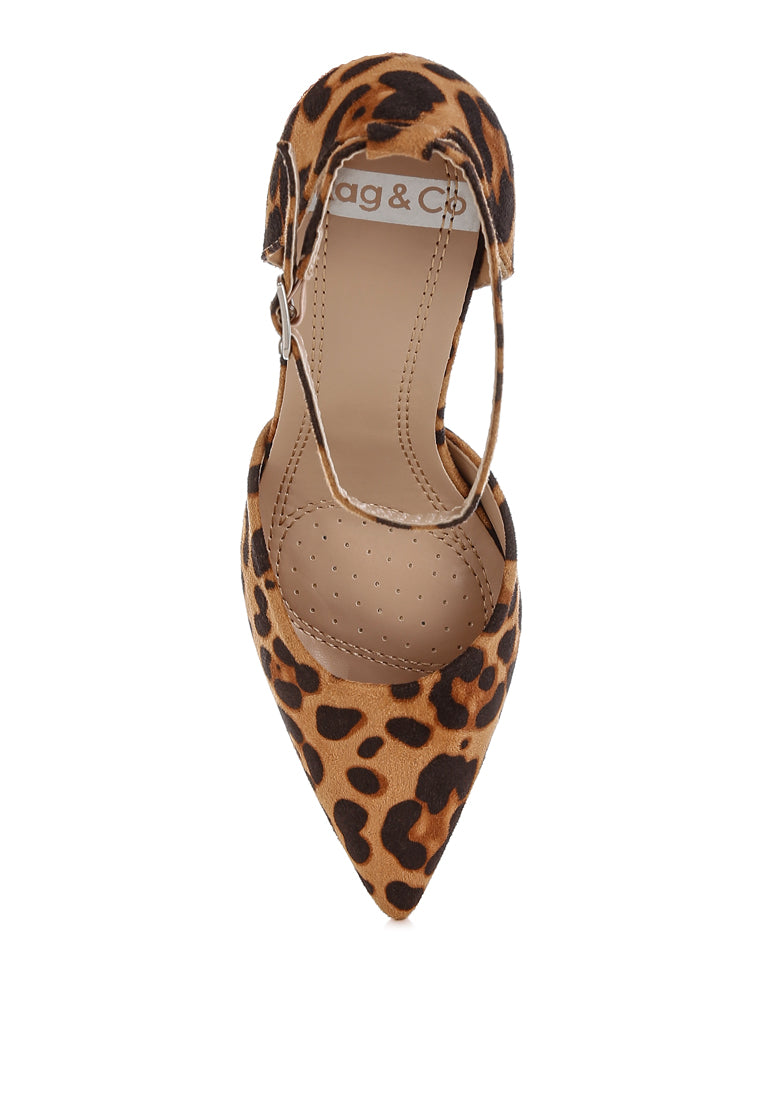 ushra microfiber stiletto sandals#color_leopard