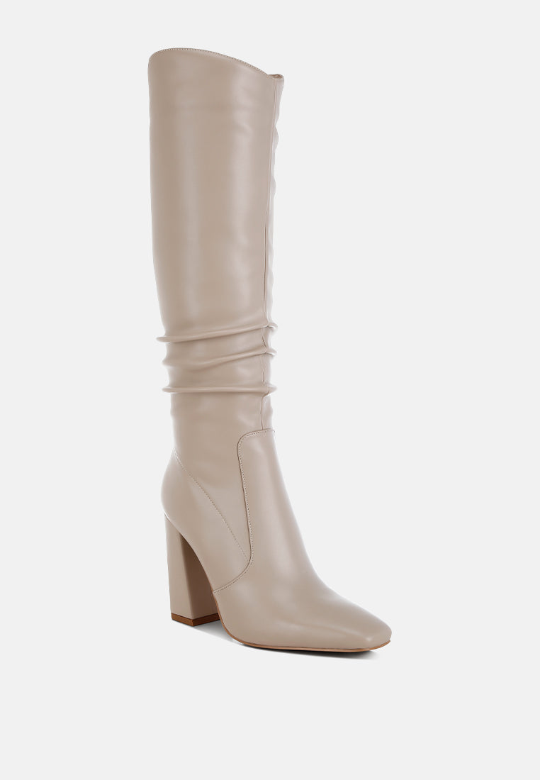 yanir slouchy shaft knee-high boots#color_beige