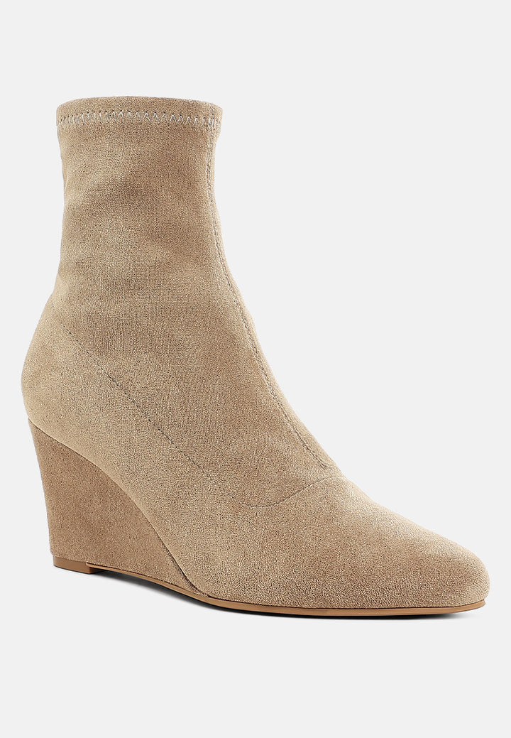 yara microfiber wedge sock boots#color_beige