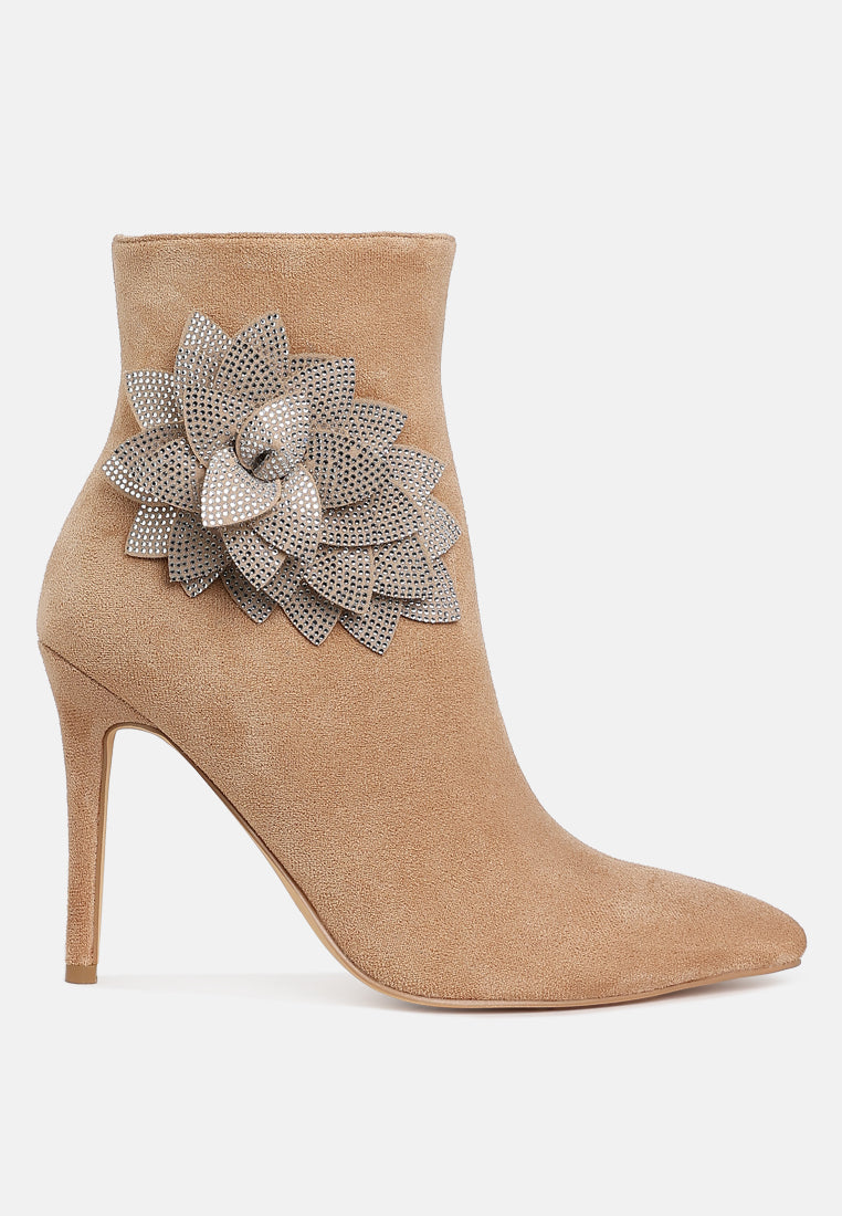 yarrow rhinestones petal detail boots#color_beige