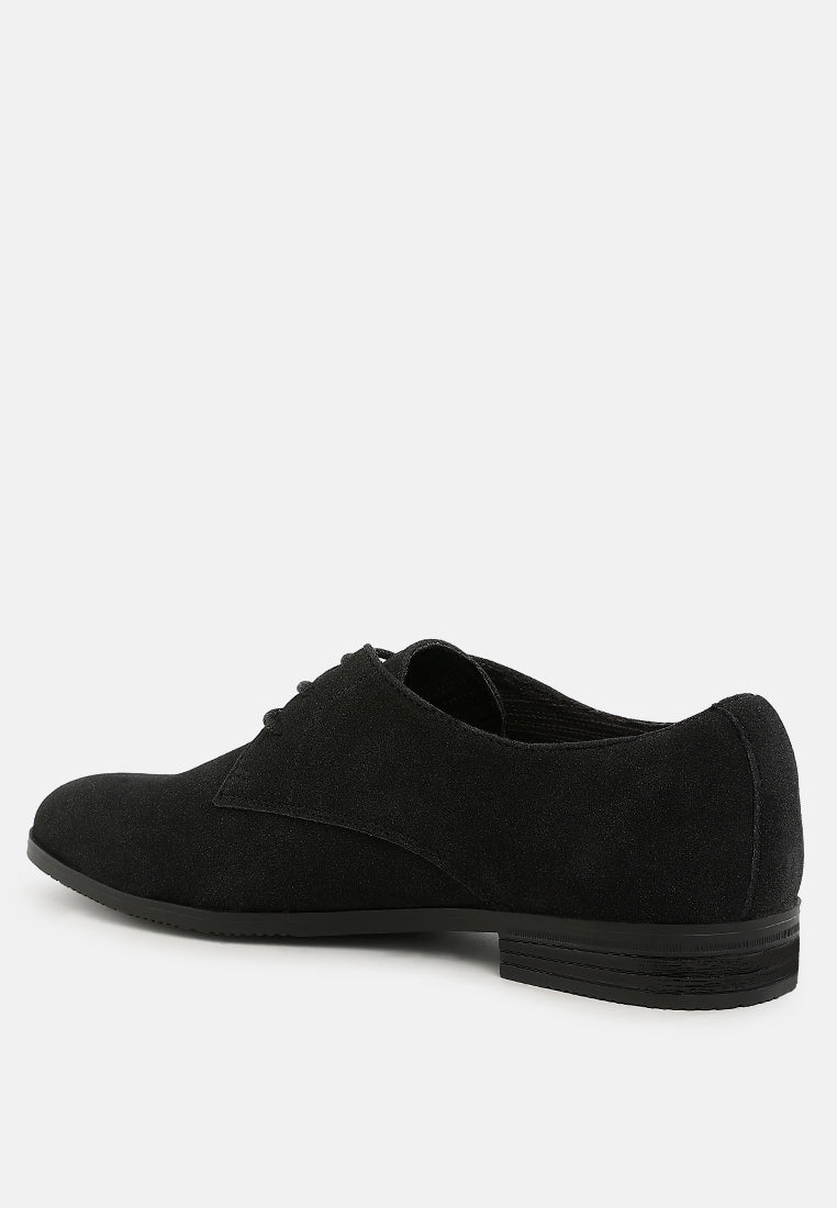 zazie classic men's derby shoes#color_black