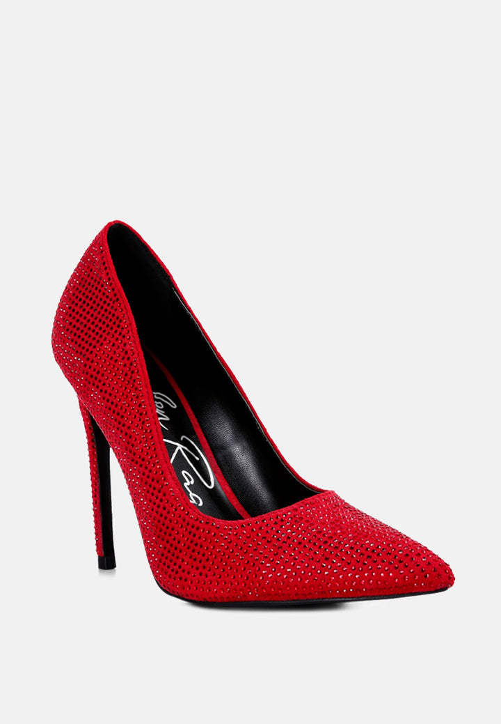 alter ego diamante set high heeled pumps#color_red