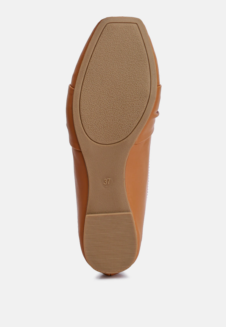denali recycled faux leather flat loafers#color_tan