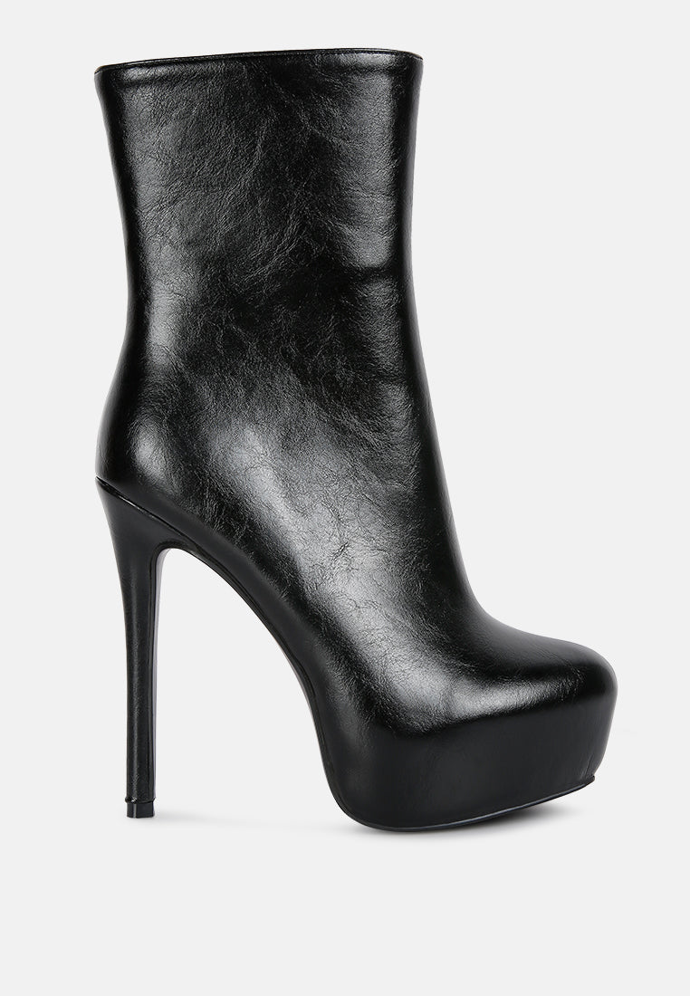 Platform best sale stiletto booties