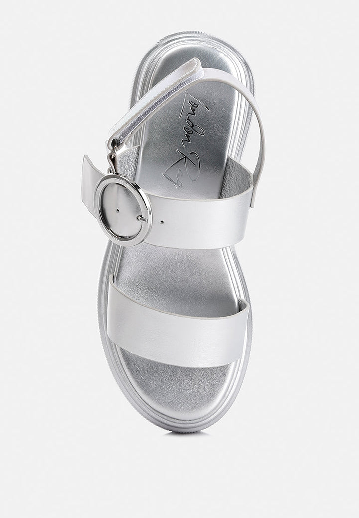 silas metallic chunky sandals#color_silver